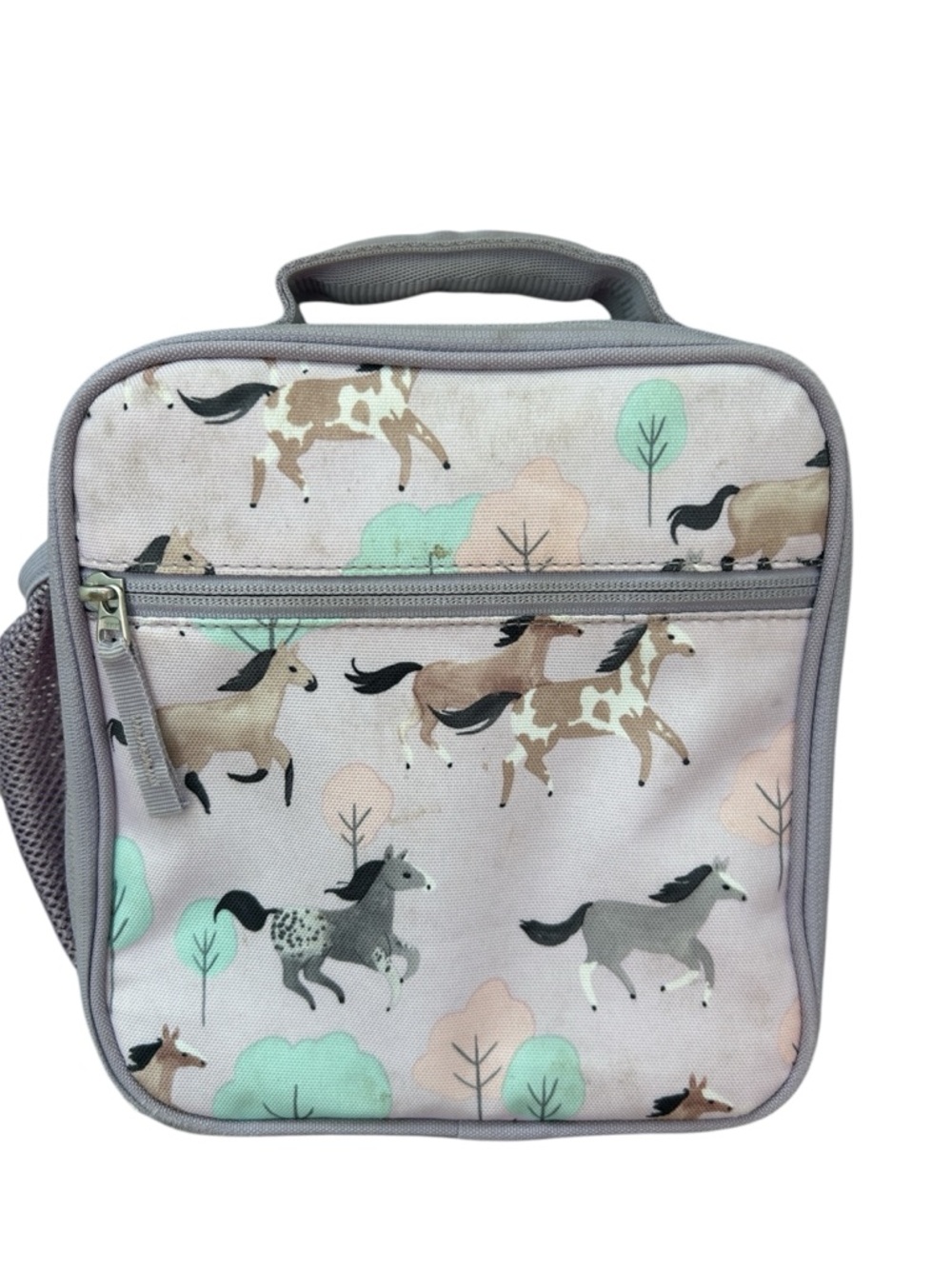 Pottery Barn Kids Horse Print Lunch Bag - Purple